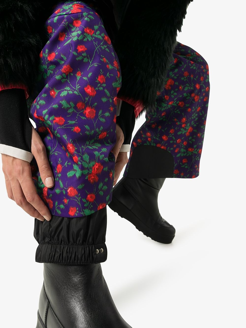 floral print ski trousers - 5