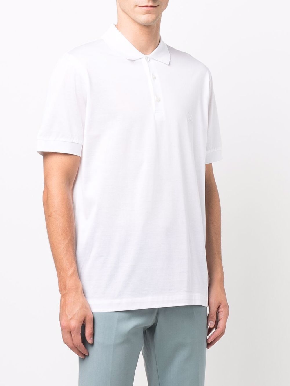 short-sleeve cotton polo shirt - 3