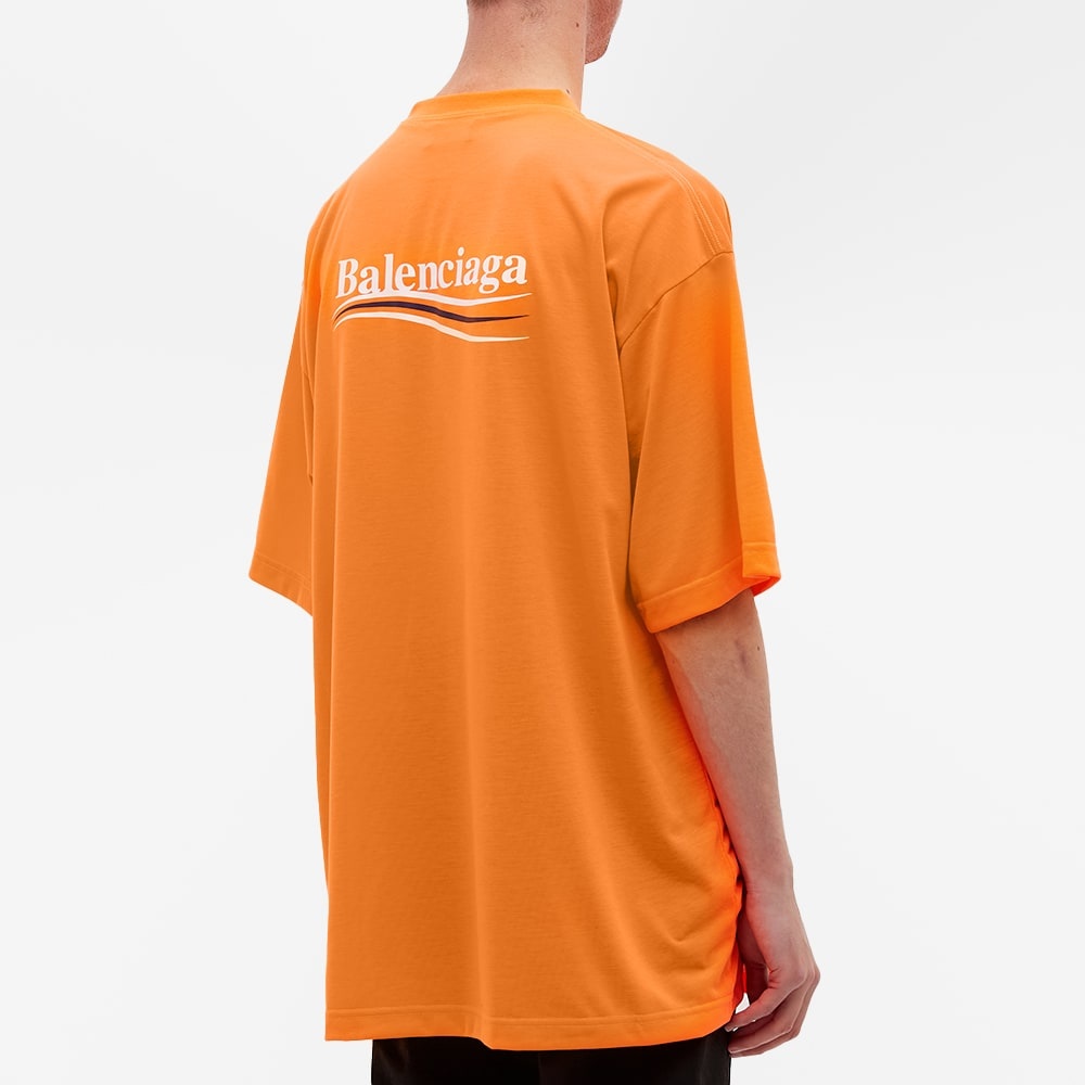 Balenciaga Oversized Political Campaign Logo Tee - 5