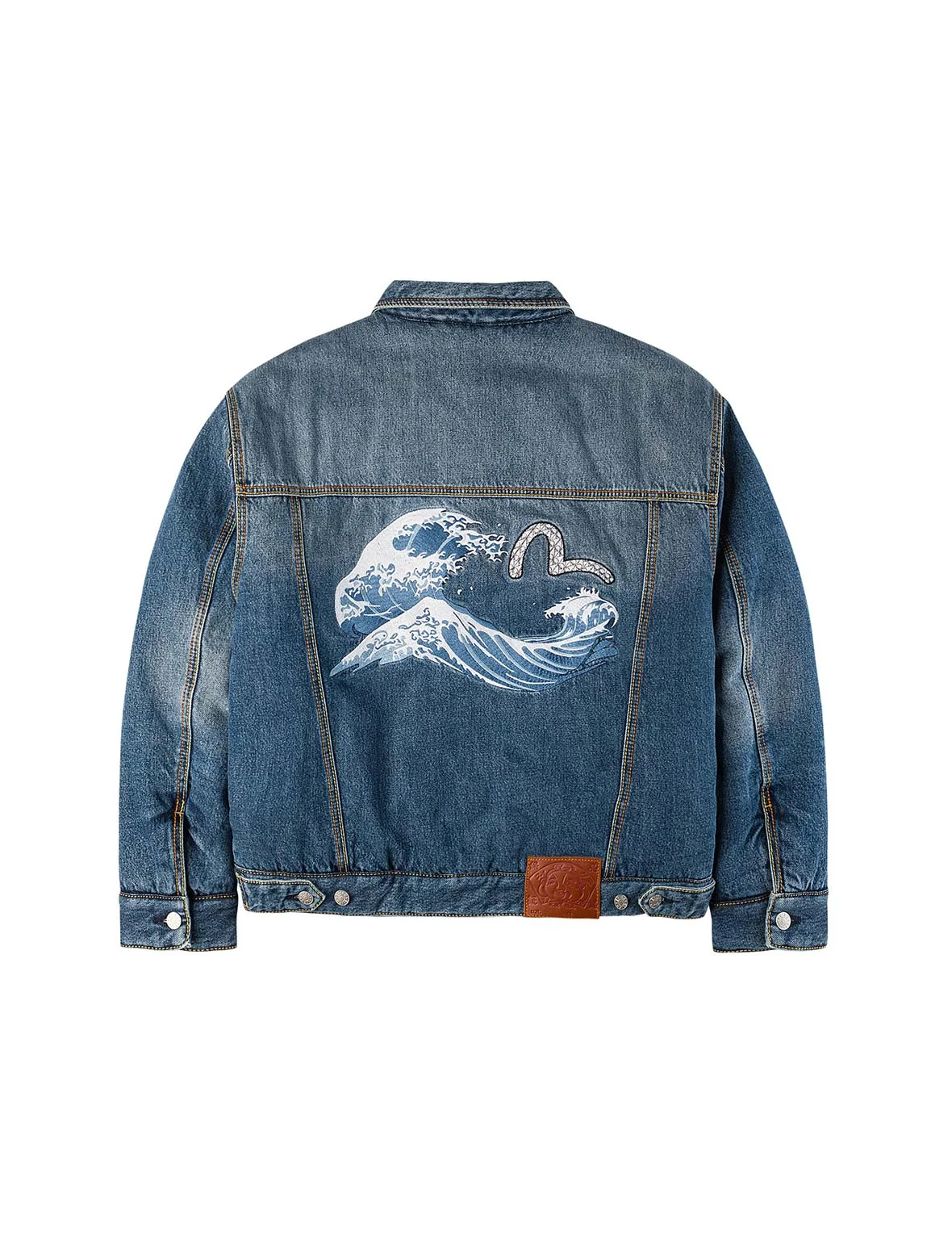 EVISU X MOOSE KNUCKLES Ukiyo-e Wave Denim Jacket - 1
