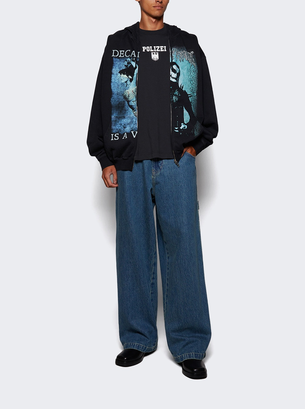 Hip-hop Jeans Vintage Blue - 5