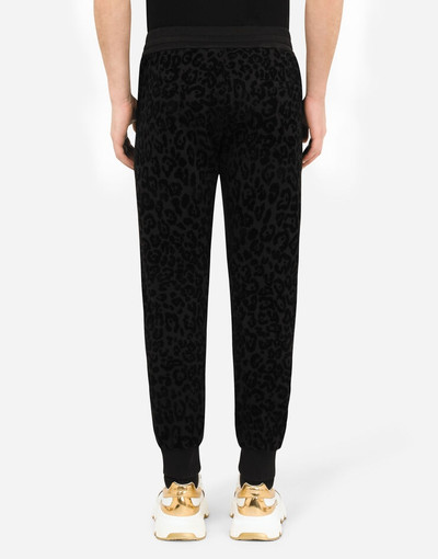 Dolce & Gabbana Jogging pants with flocked leopard print outlook