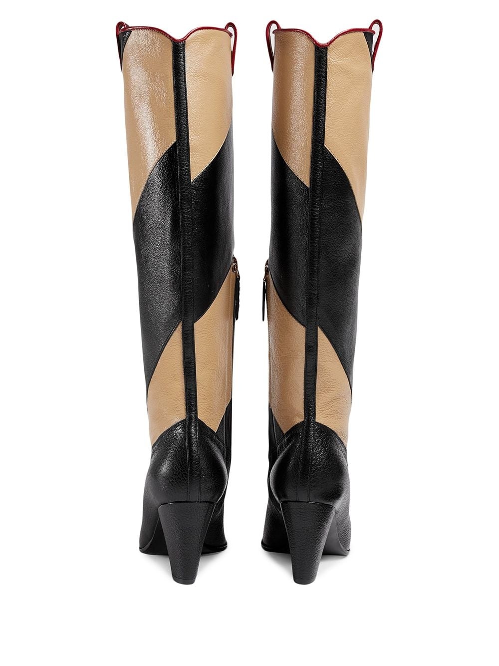 Zummi GG Horsebit striped knee-high boots - 3