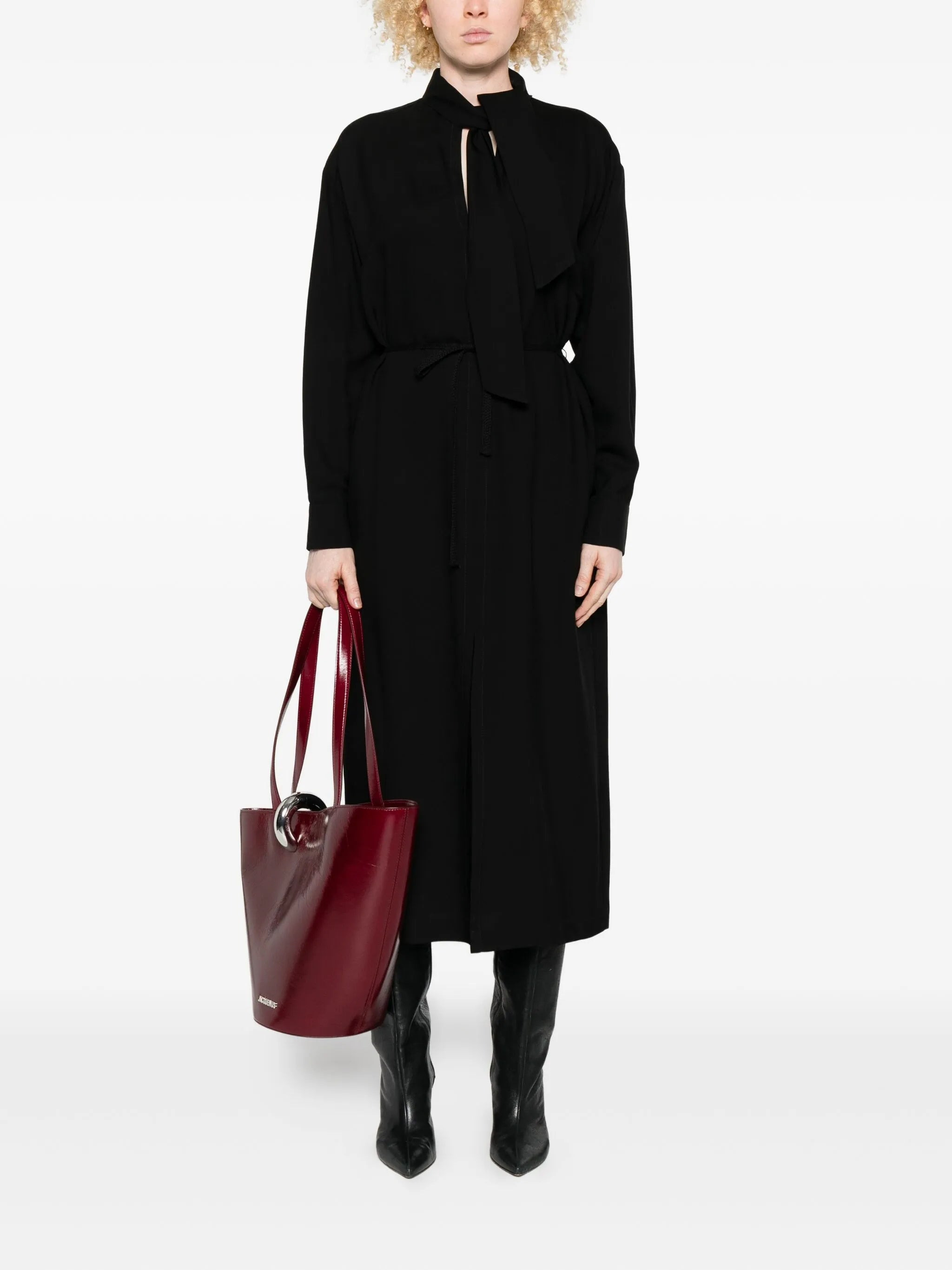 Barena Tie-neck Dress - 5