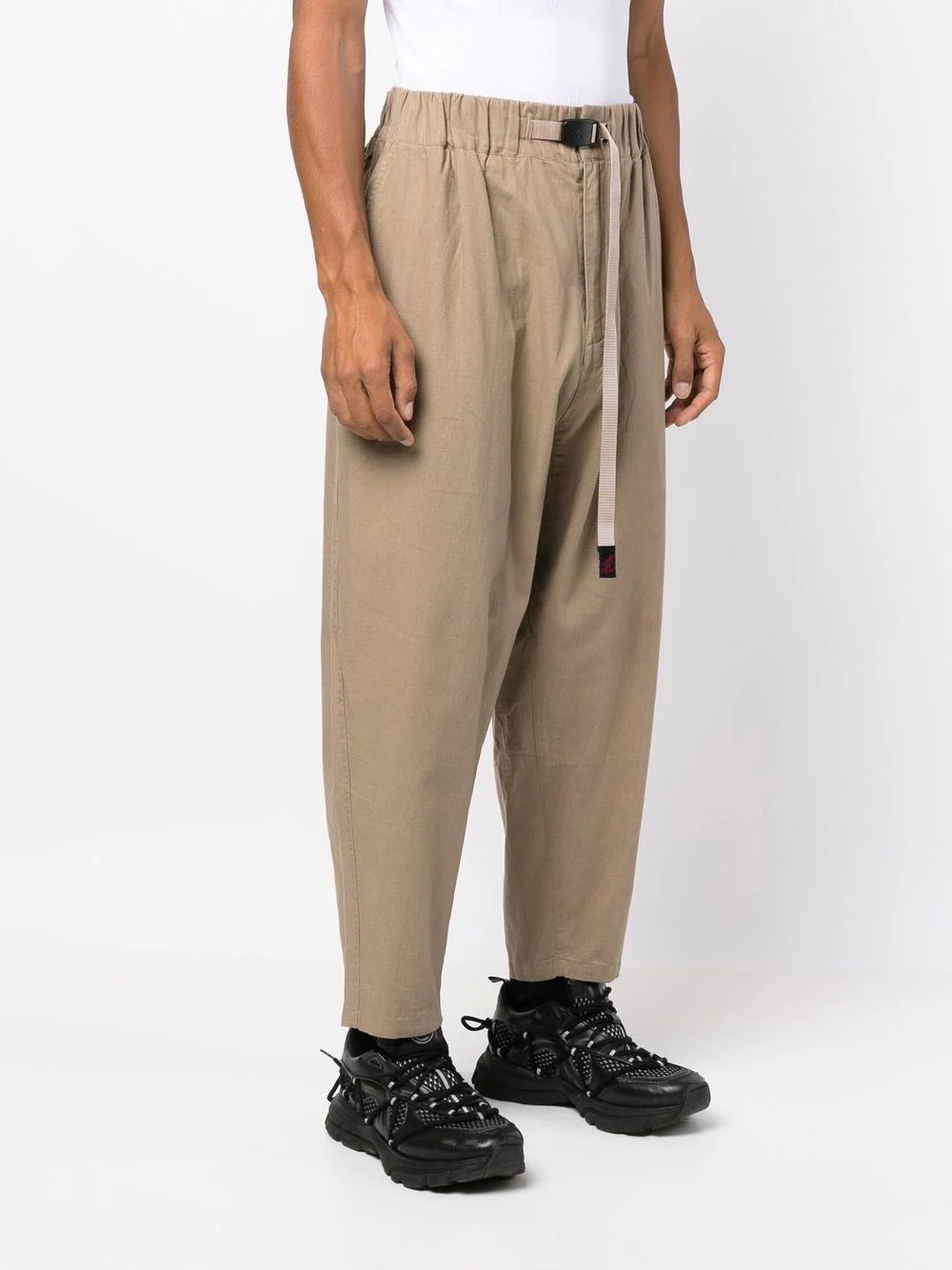 drop-crotch tapered-leg trouser - 3