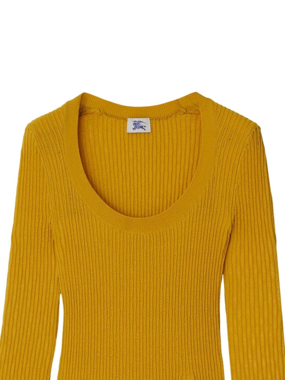 Burberry Mustard Stretch Wool Blend Dress | italist | REVERSIBLE
