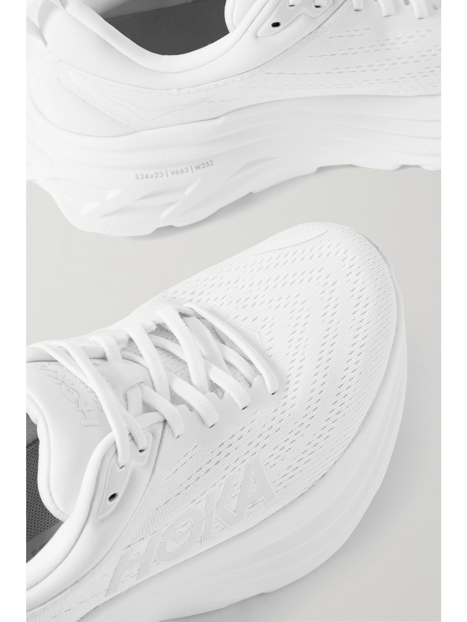 Bondi 8 rubber-trimmed mesh sneakers White - 4