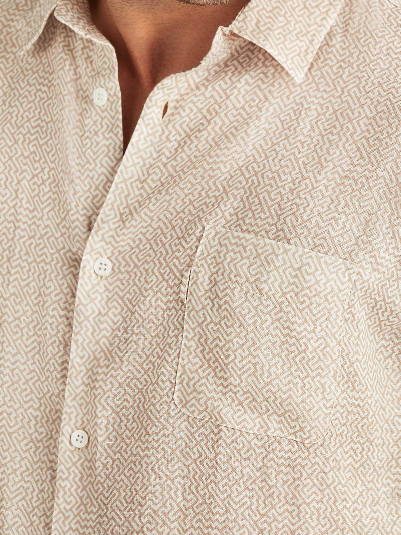 Men's Shirt Milan 24 Linen Sand 6