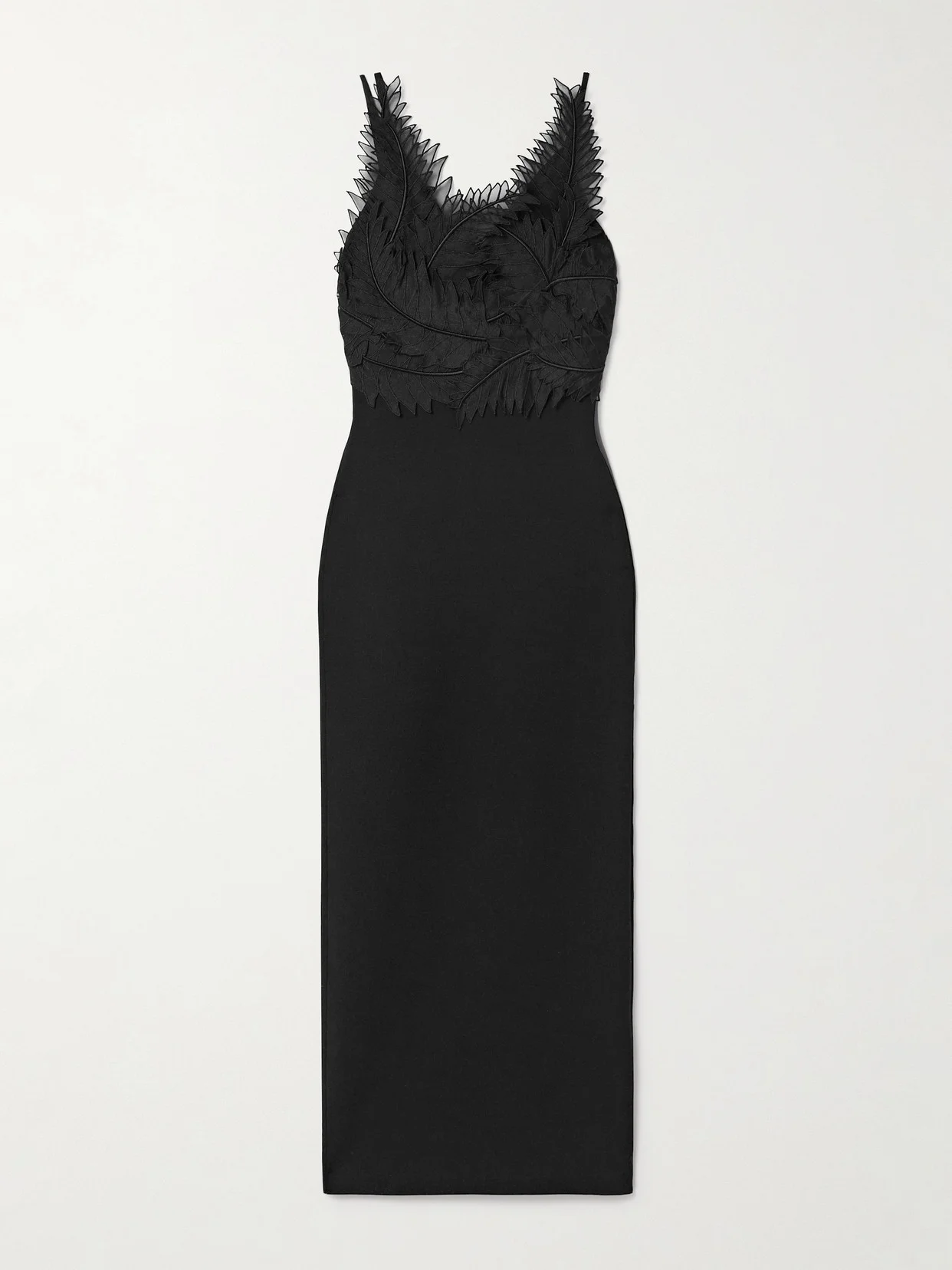 Daisy Appliquéd Stretch-knit Maxi Dress - 1