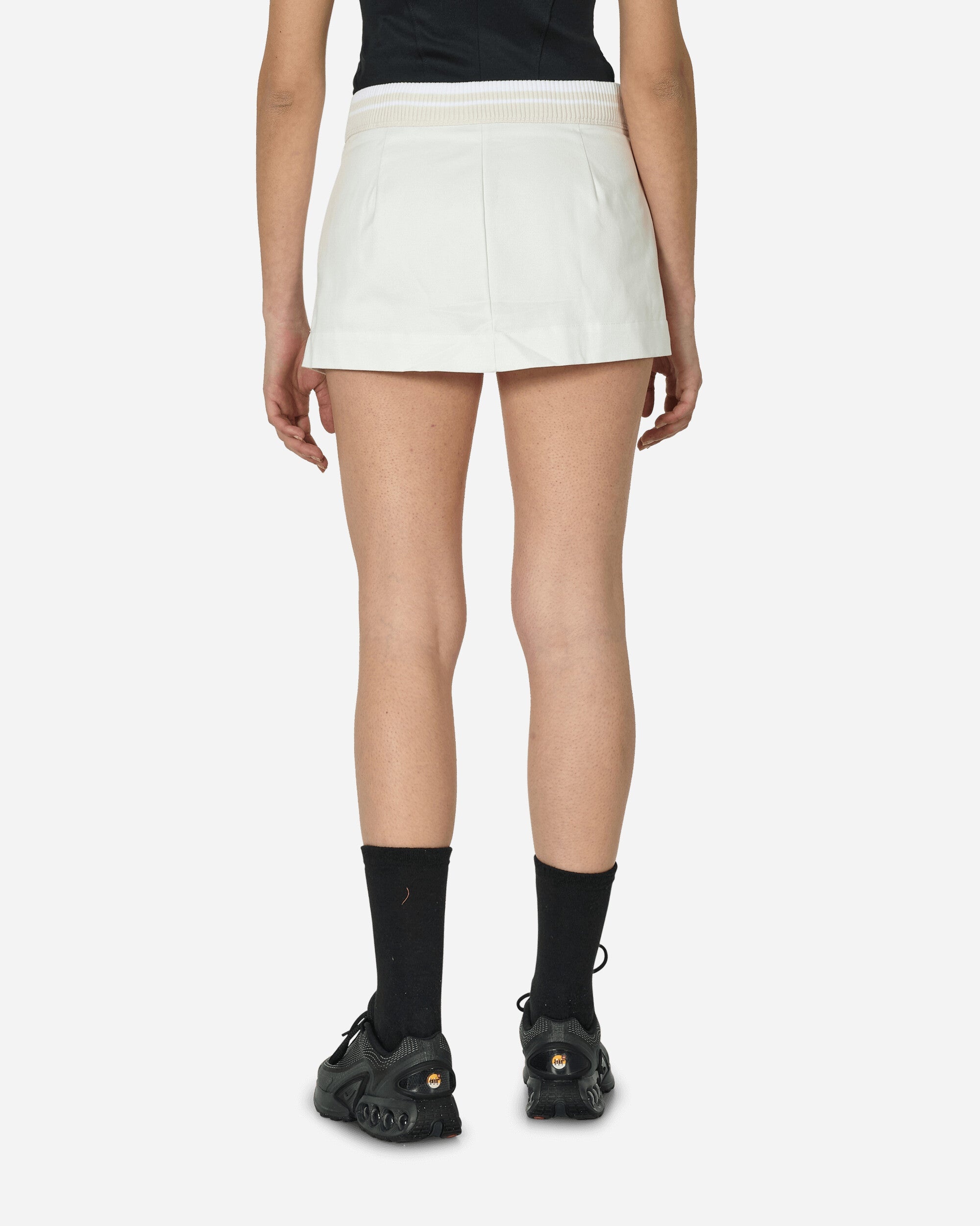 Low-Rise Canvas Mini Skirt Summit White - 3