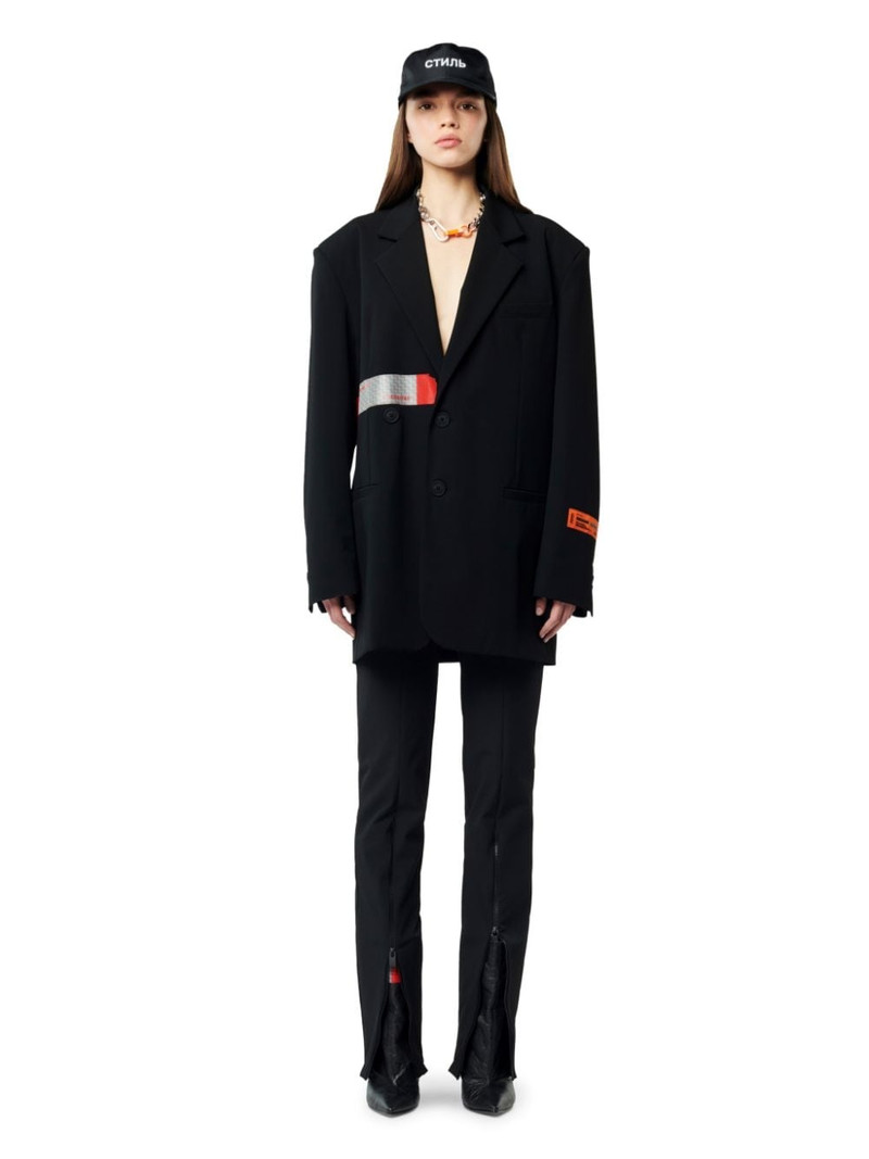 Heron Preston LOGO TAPE TAILORED BLAZER outlook