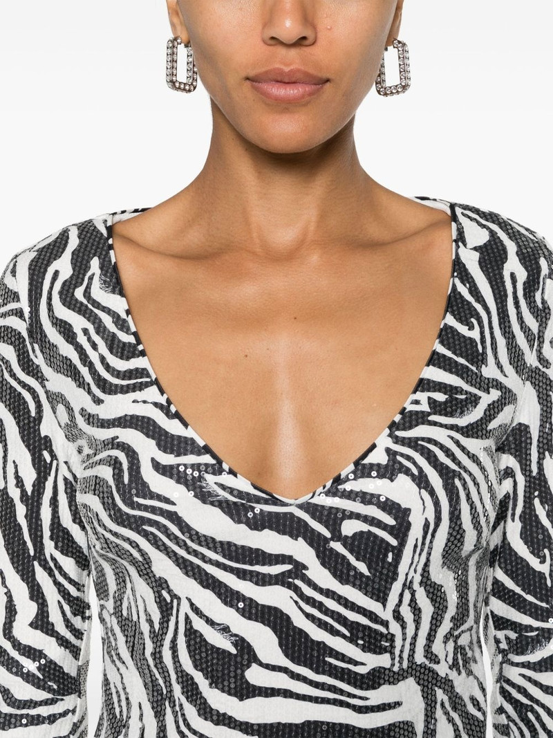 zebra-print sequinned top 5