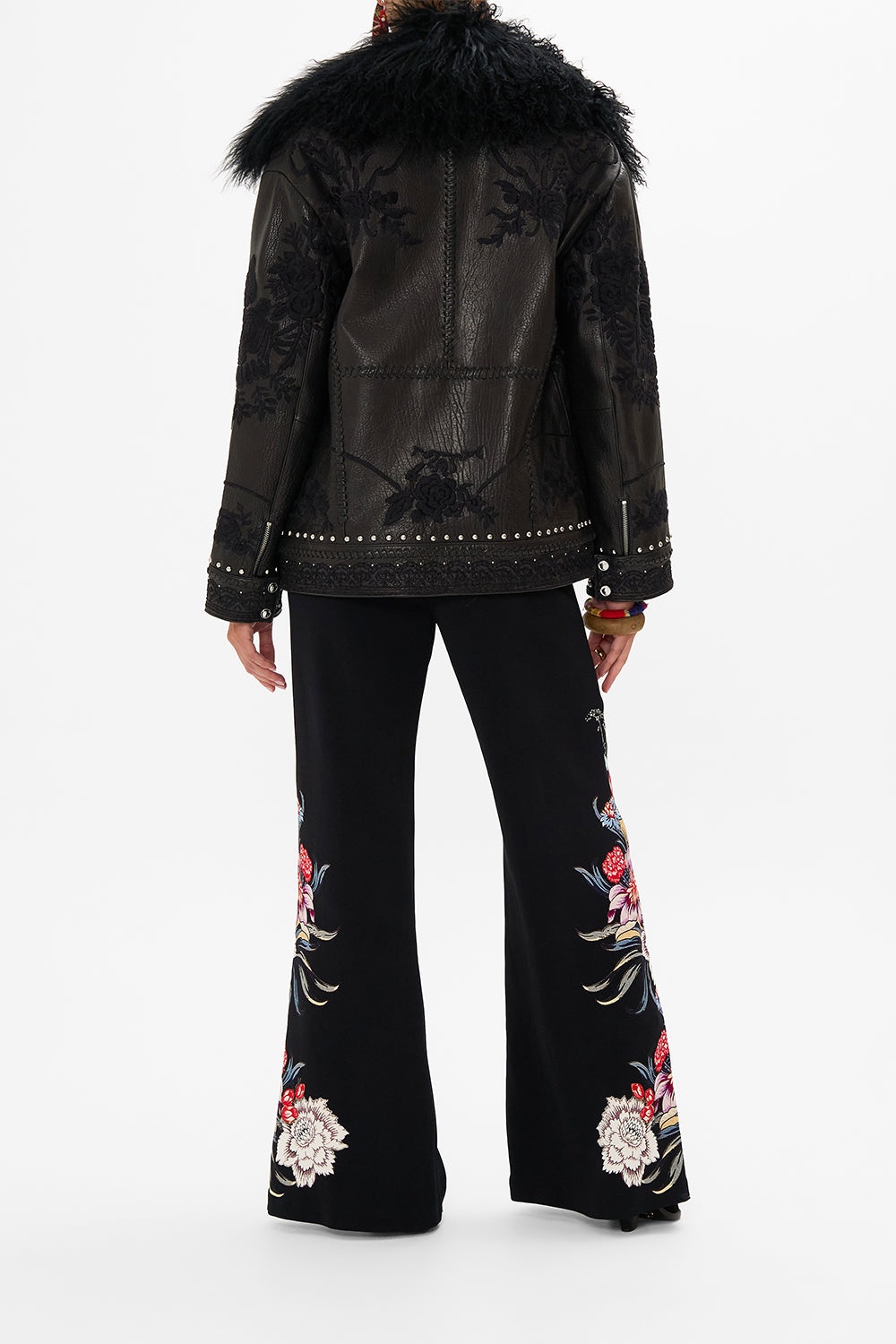 OVERSIZED LEATHER BIKER JACKET - 3