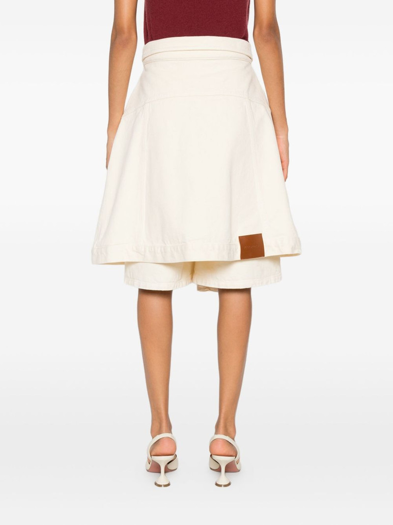 drape-detail shorts 4
