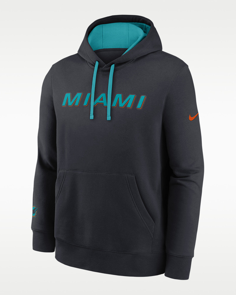 Miami Dolphins Rivalries Collection Club Men's Nike NFL Pullover Hoodie 1
