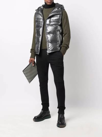 Balmain hooded puffer gilet outlook