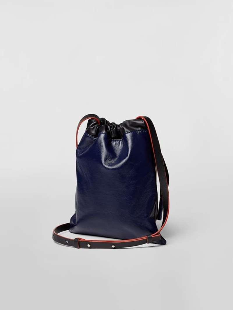 MUSEO SOFT  BAG IN SHINY TWO-TONE CALFSKIN LEATHER 3