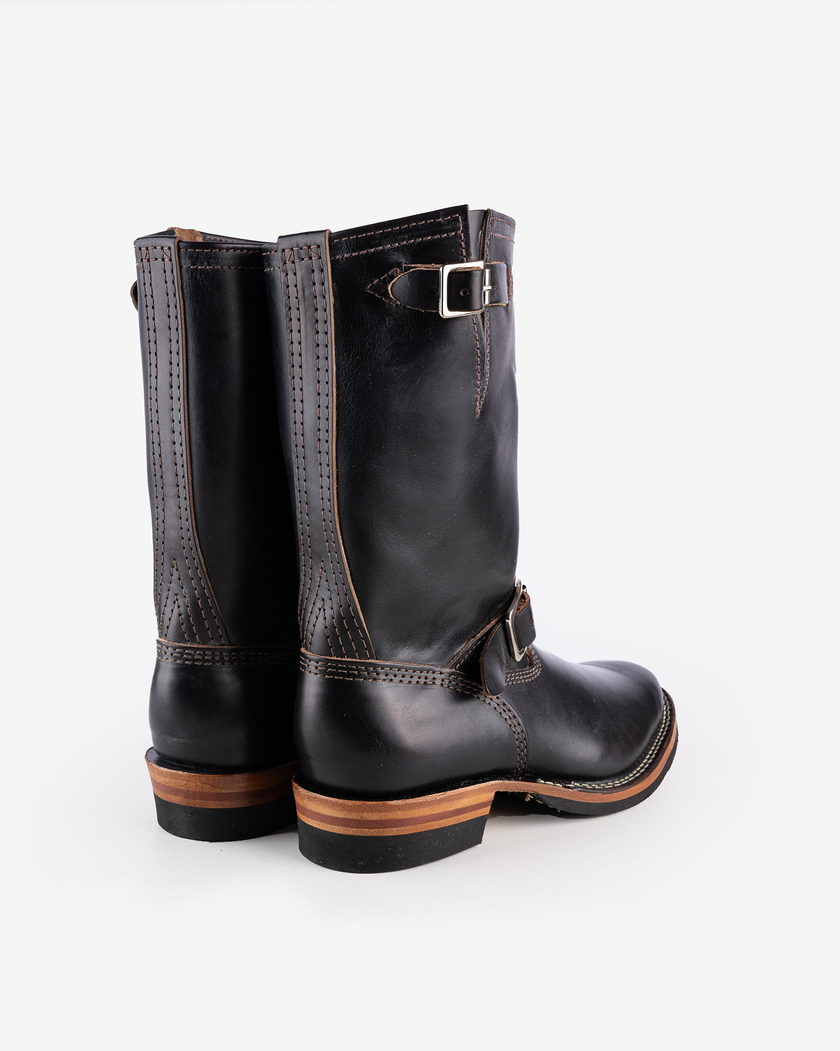 WESCO-MRLOU-BLKH Wesco® - 10" Horween Horsehide  Engineer Boot - Black. The "Mister Lou" - 4