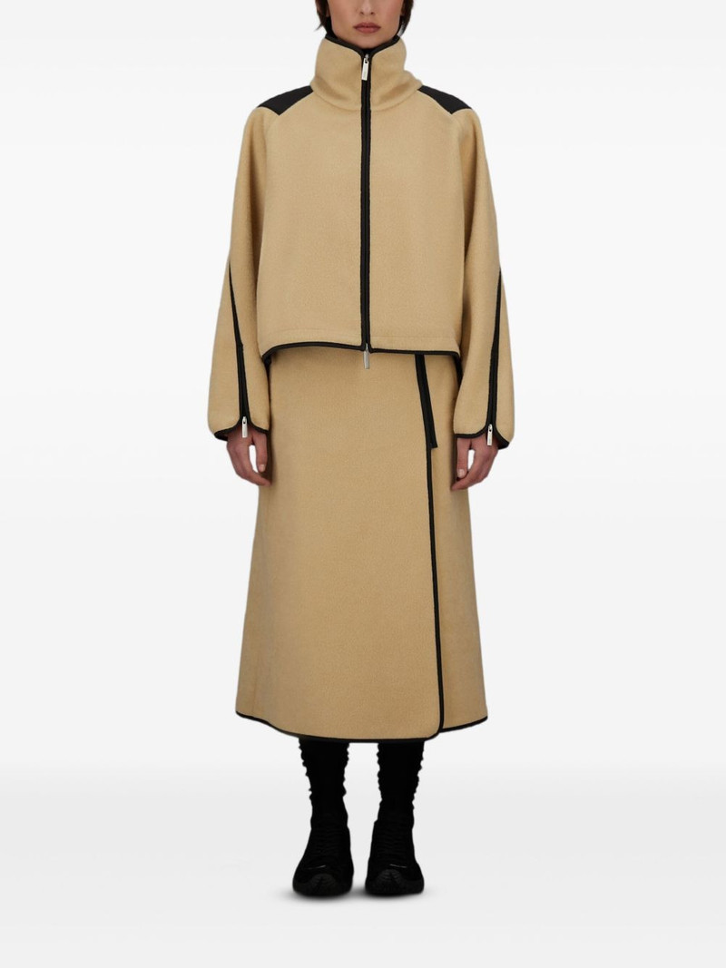 Herno fleece zip-up jacket outlook