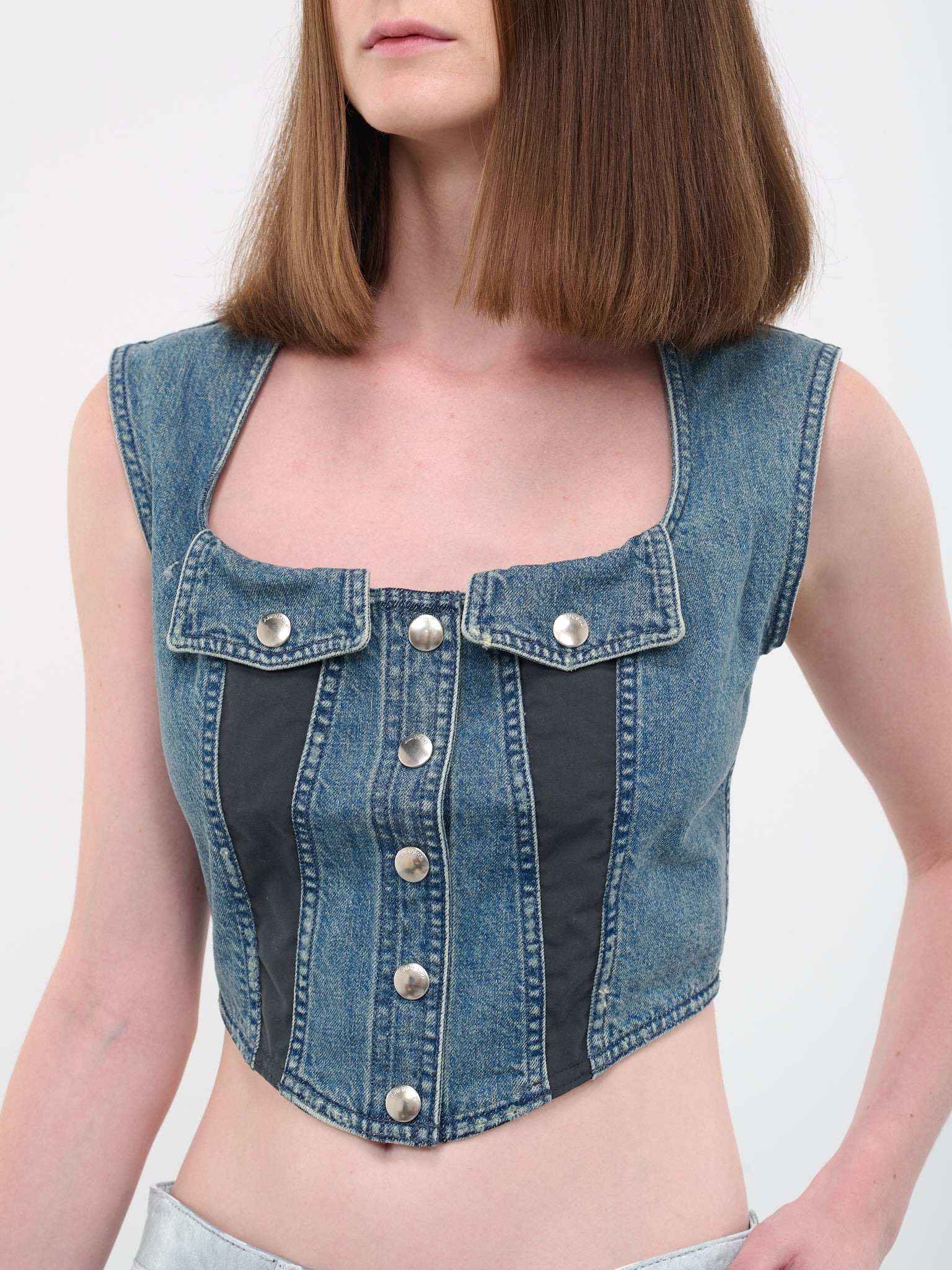 Denim Bustier Top - 4