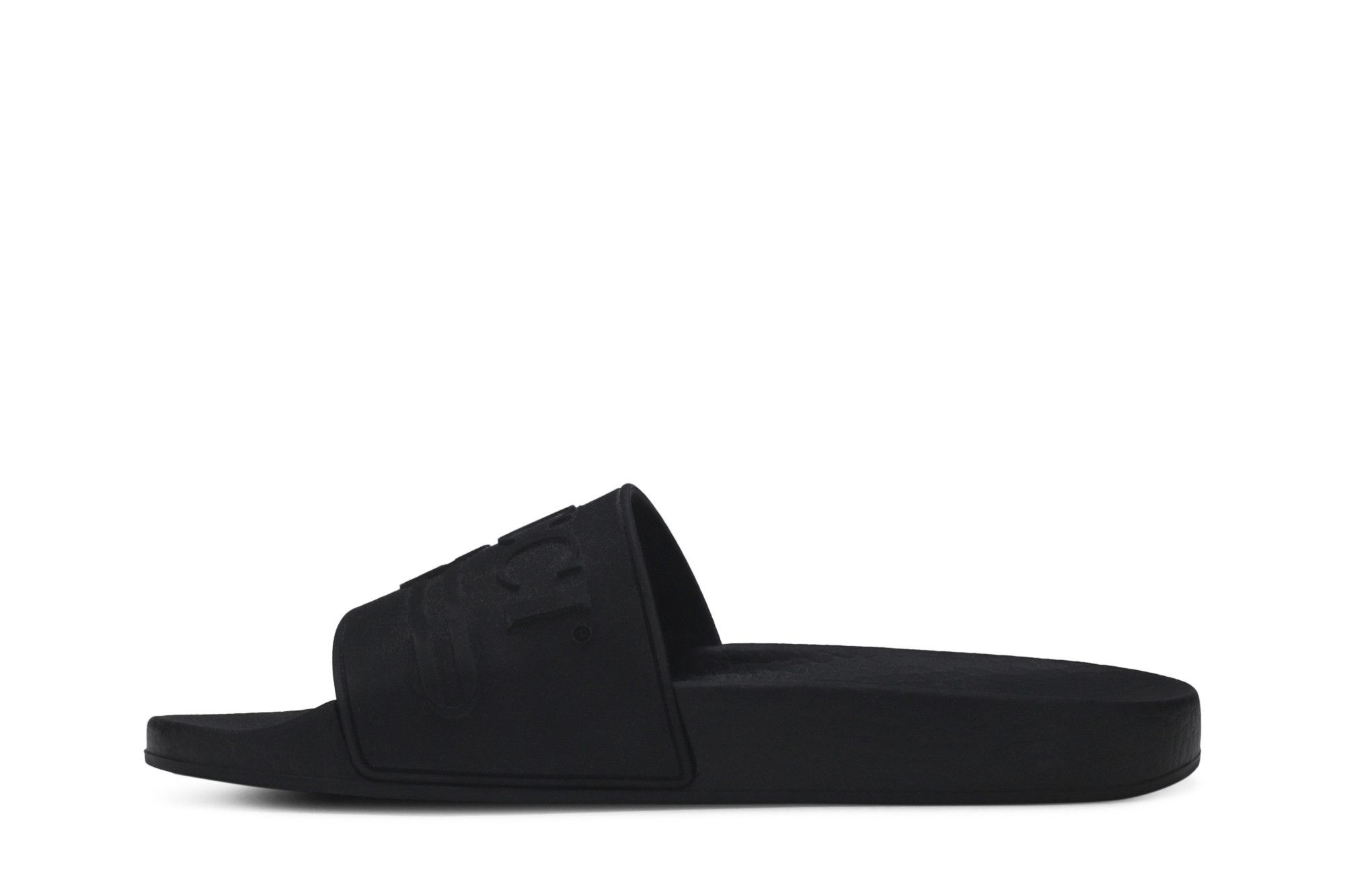 Gucci Wmns Logo Rubber Slide 'Black' - 3