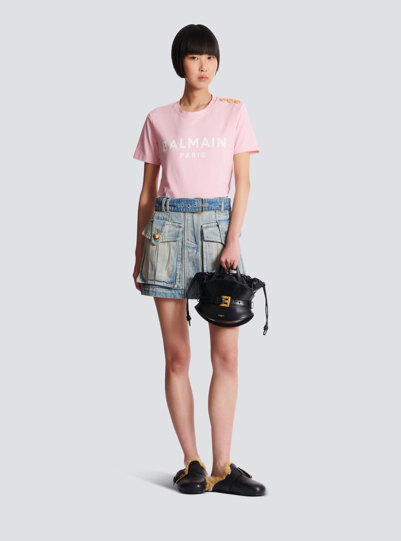 Balmain T-shirt with Balmain Paris print outlook