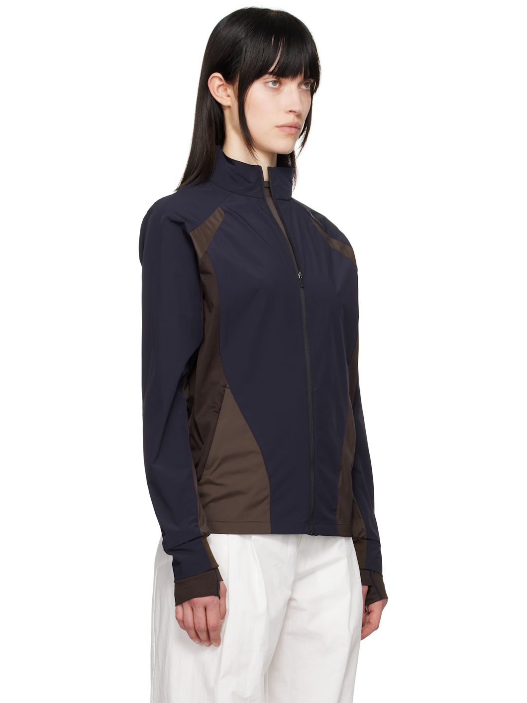 Navy Zip-Up Track Jacket - 2
