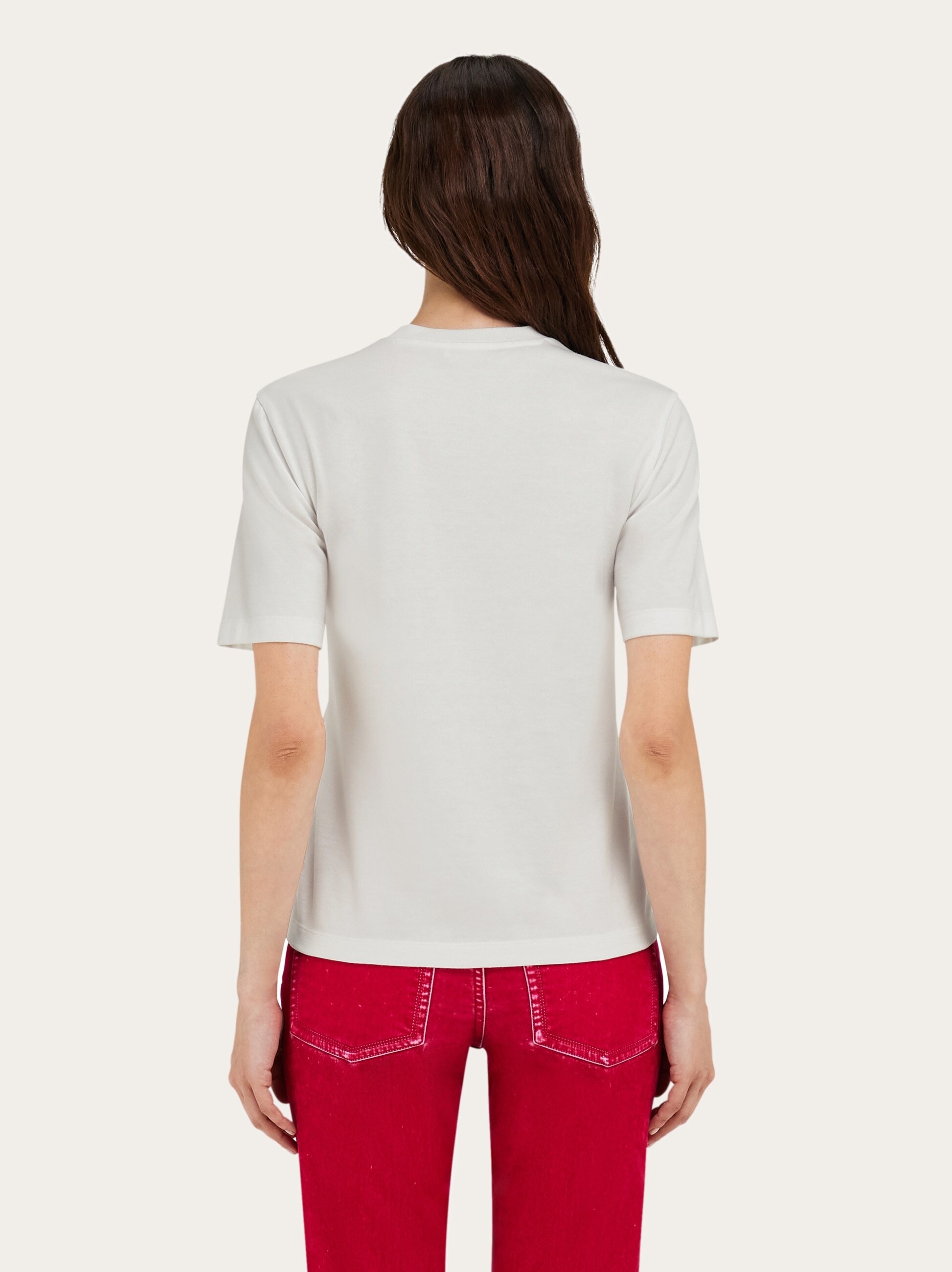 Short sleeved T-shirt with cursive logo detail - 3