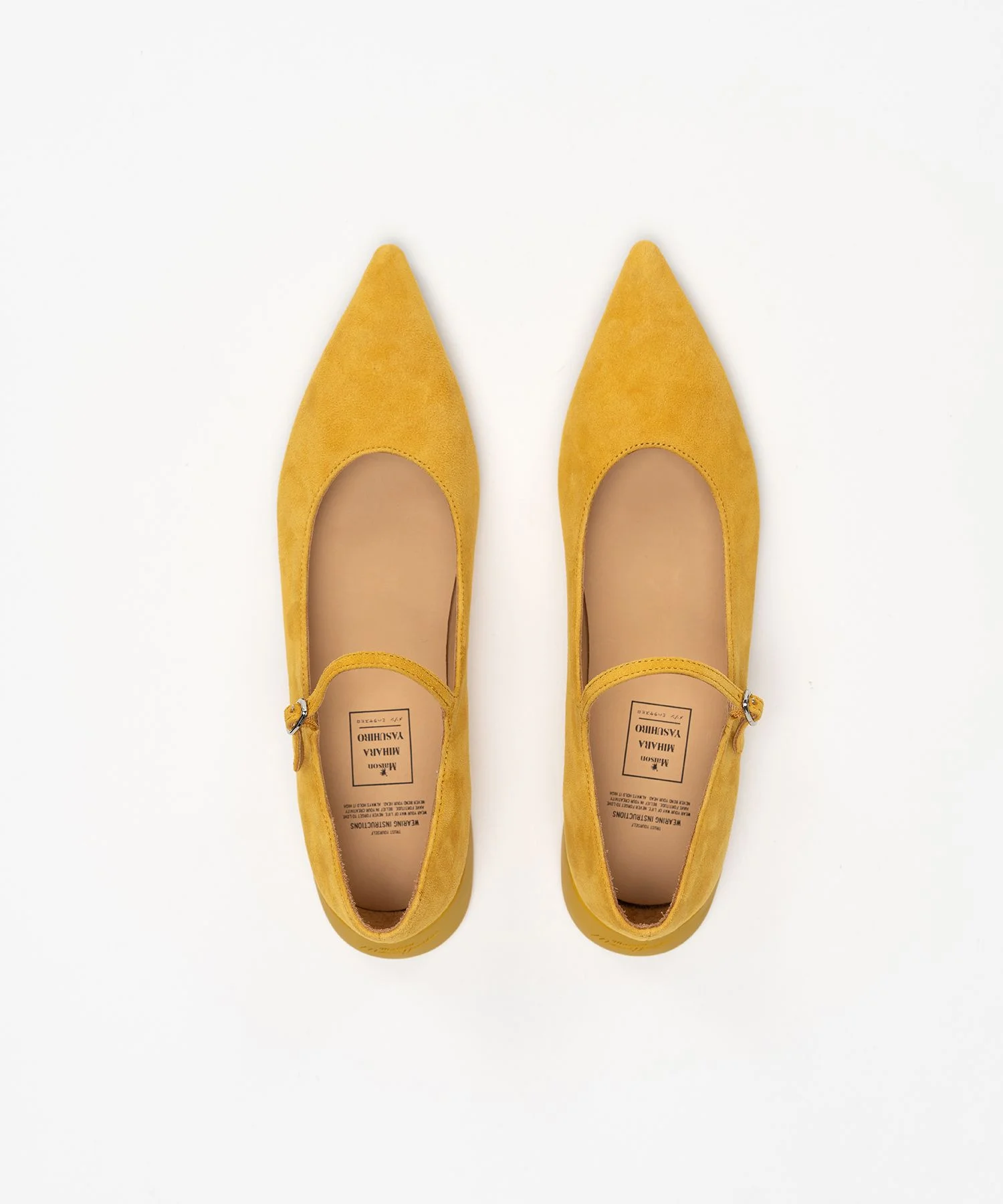 "JANE" Suede Strap Pointed Shoes - 1