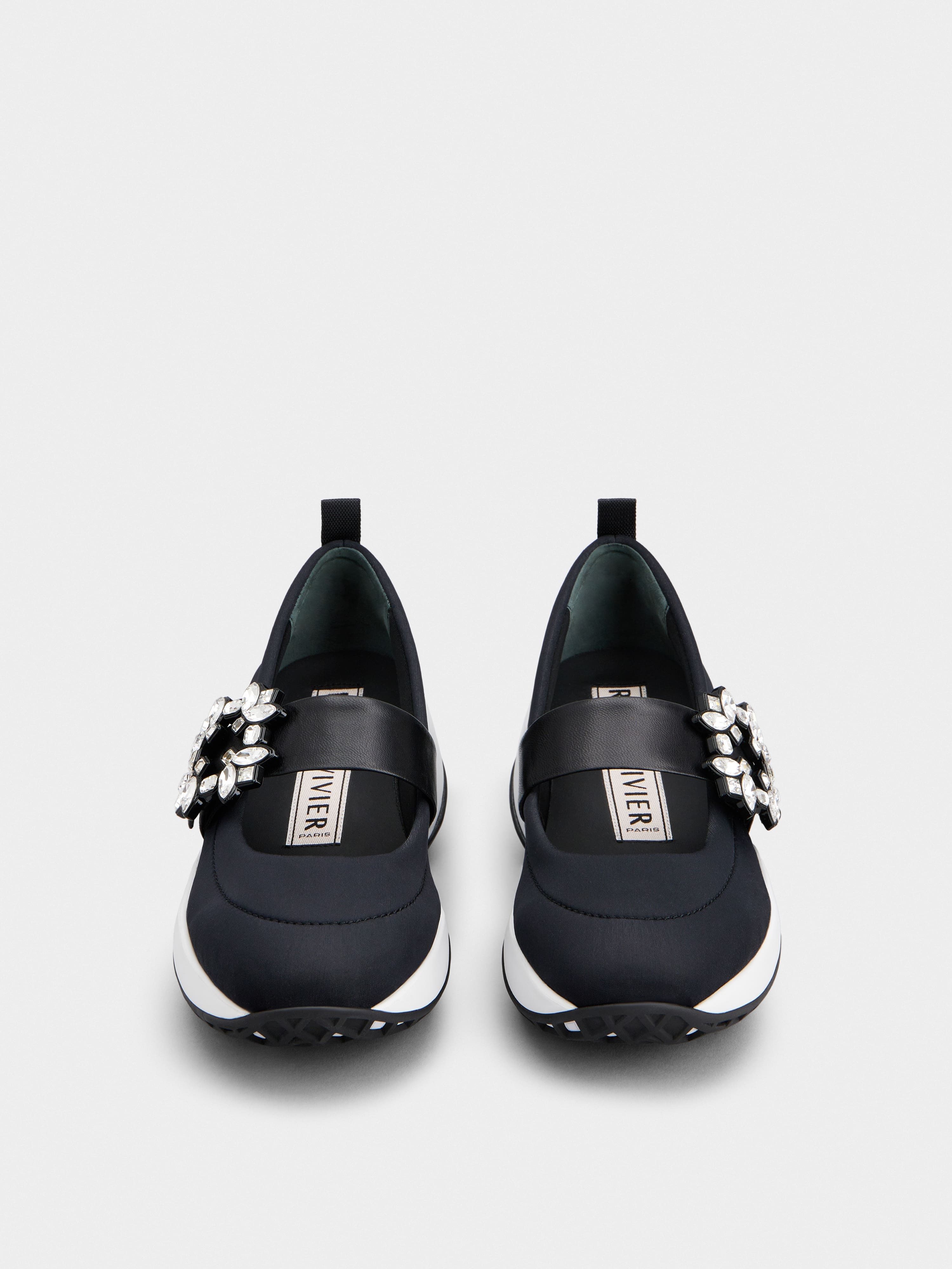 Viv' Run Strass Buckle Ballerinas in Technical Fabric - 7