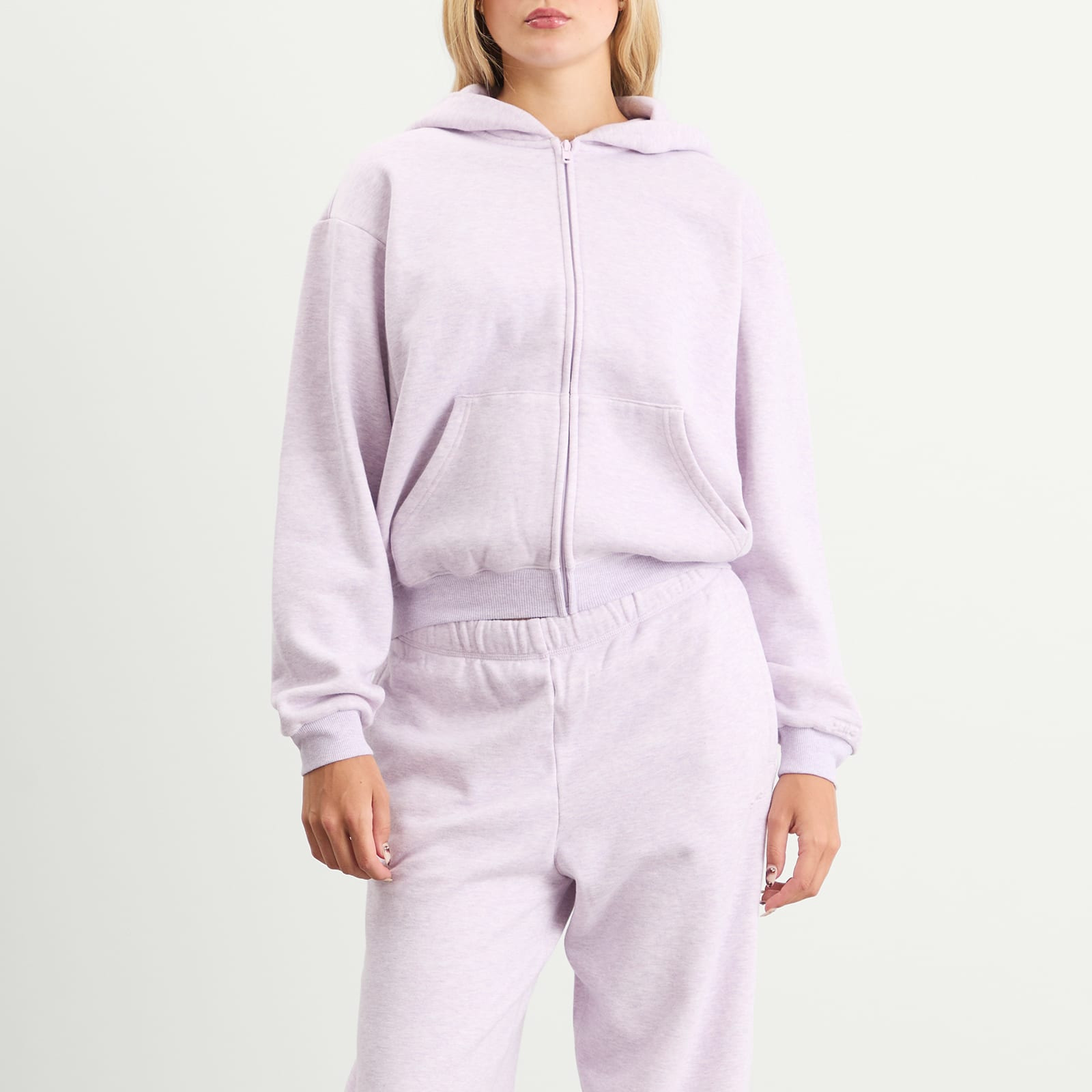 SKIMS Cotton Fleece Classic Zip Up Hoodie - 2