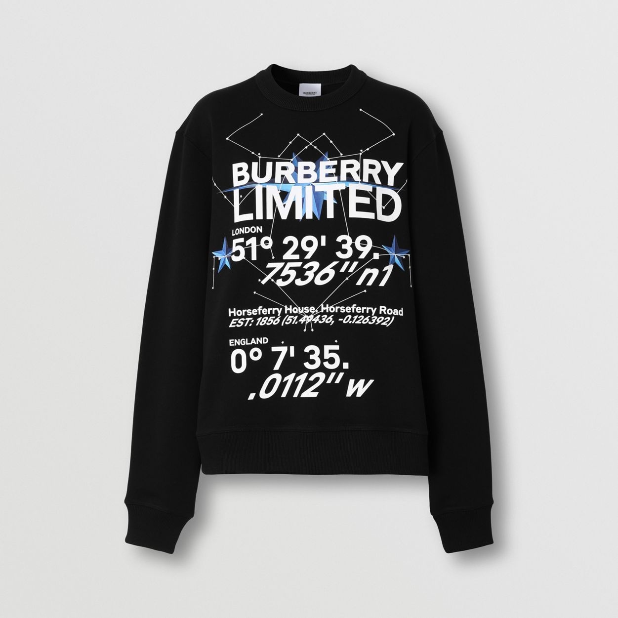 Constellations Print Cotton Sweatshirt - 1
