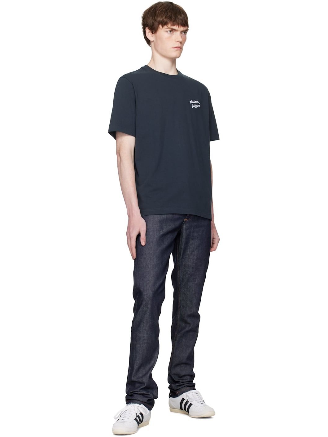 Black 'Maison Kitsune' Handwriting Comfort T-shirt - 4