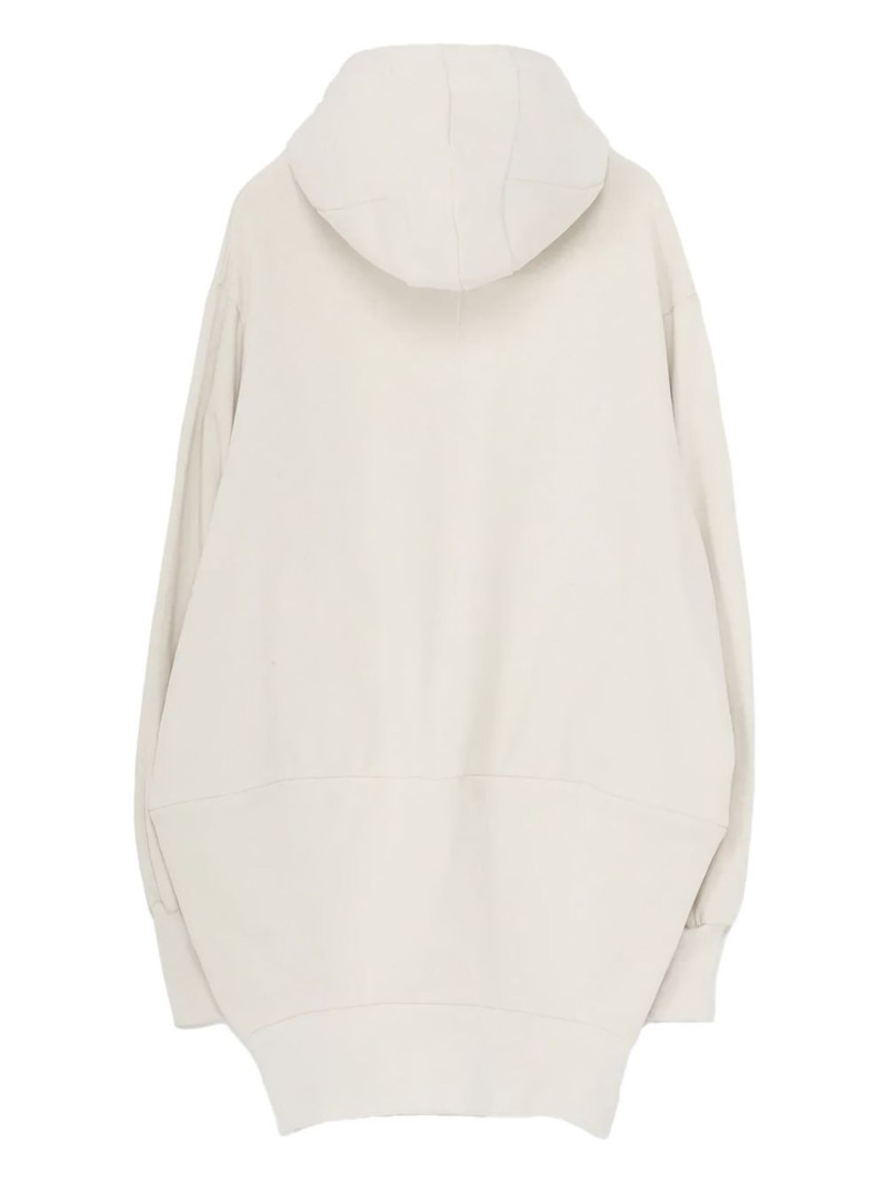 Yohji Yamamoto drawstring hooded jumper outlook
