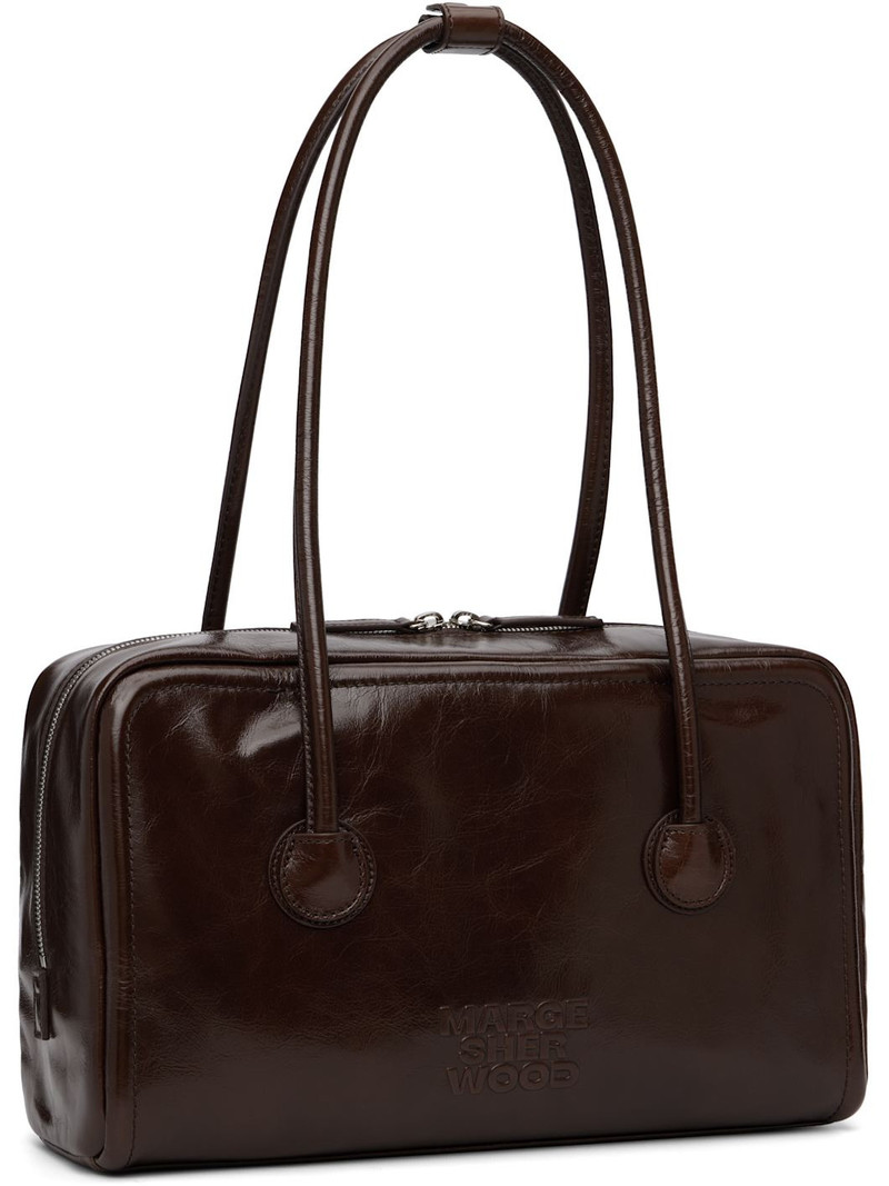 MARGESHERWOOD Brown Soft Boston Bag outlook
