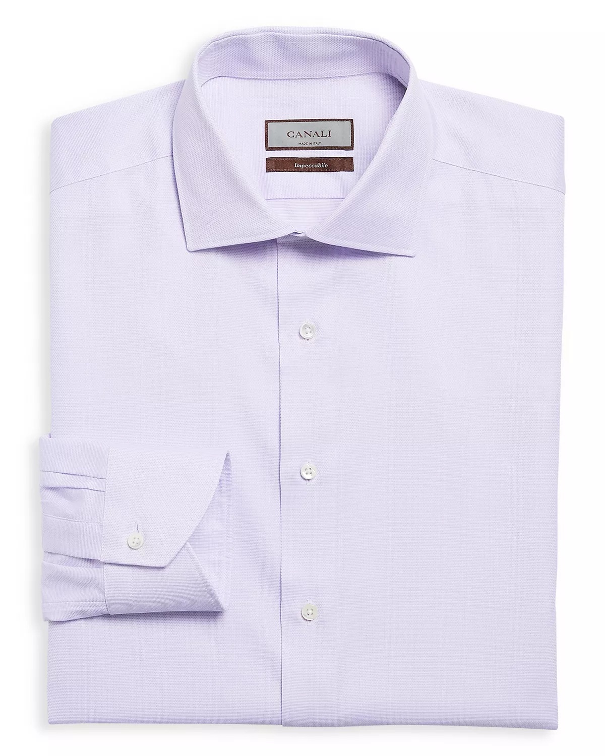 Impeccable Textured Solid Regular Fit Dress Shirt - 4