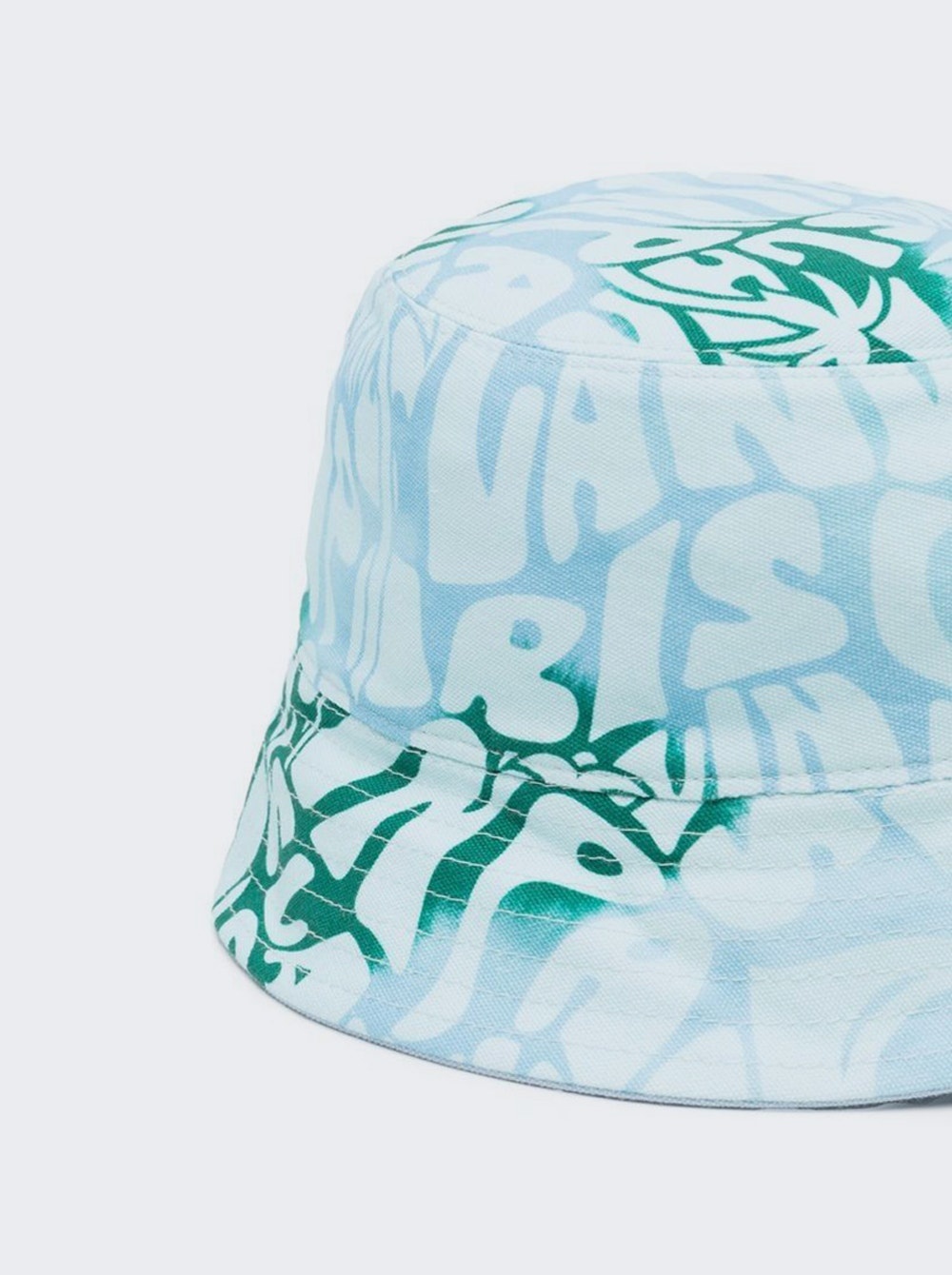 Logo Printed Hat Blue Green - 2