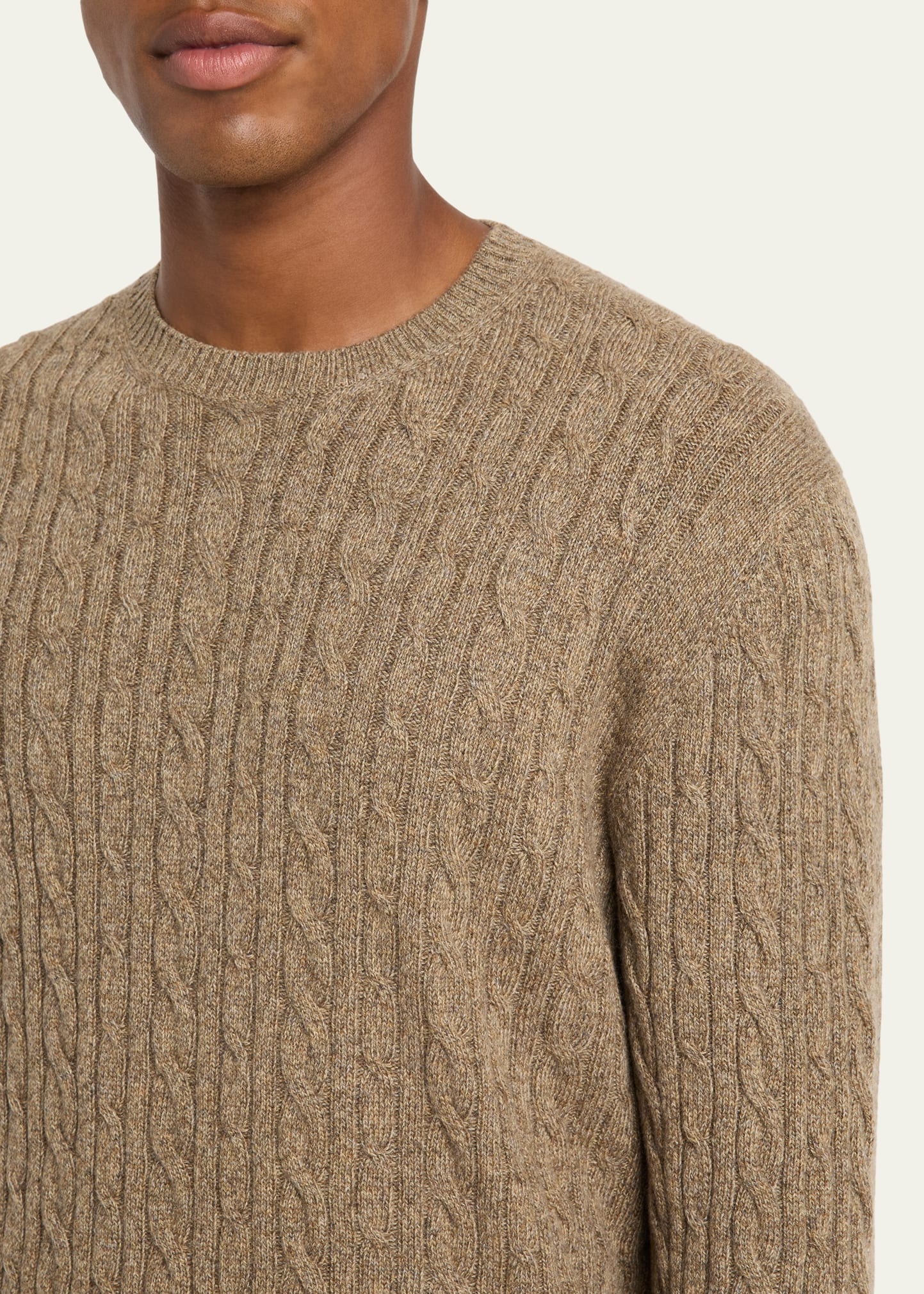 Men's Treccia Baby Cashmere Crewneck Sweater - 5