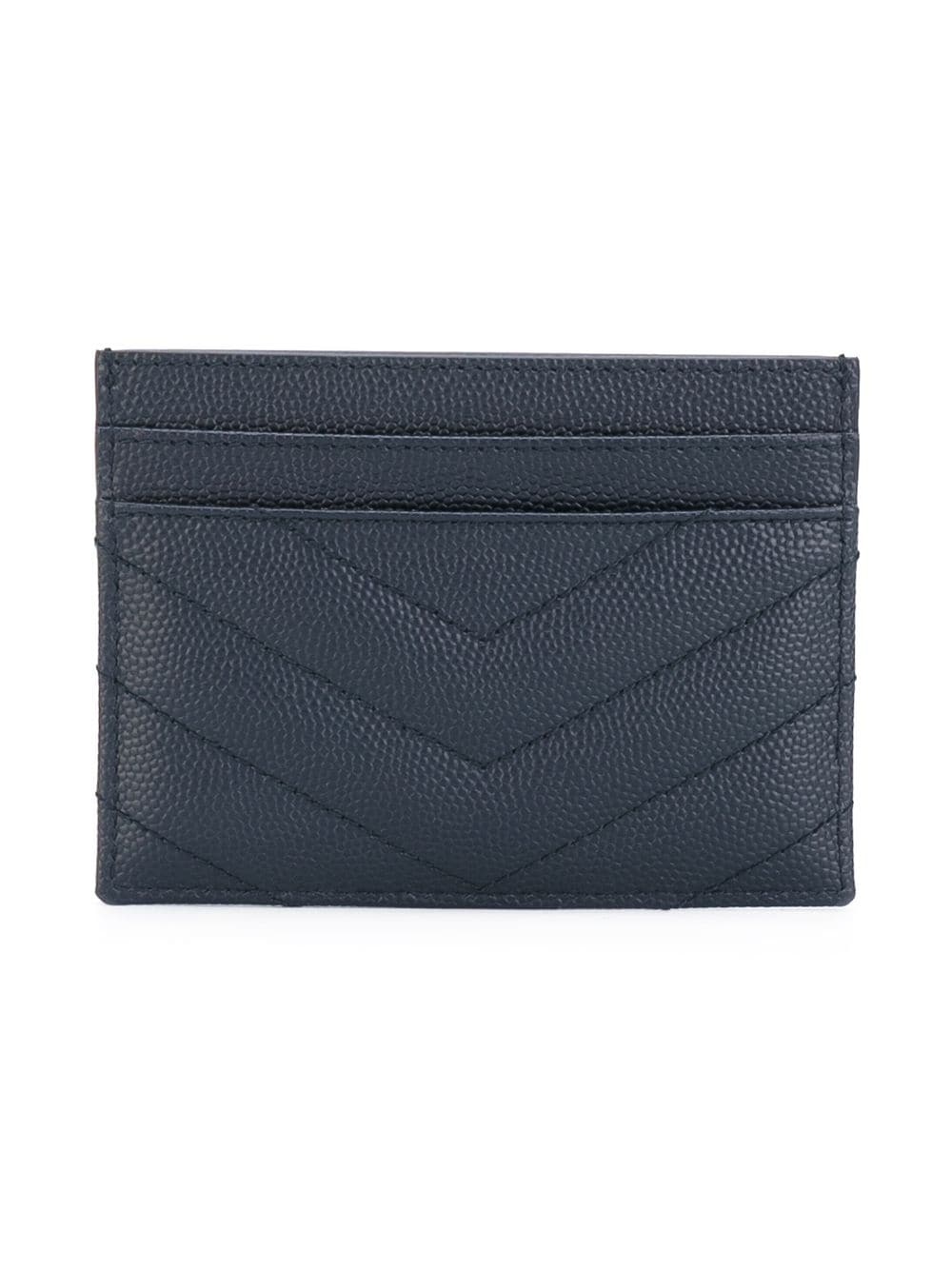 Monogram grained-leather cardholder - 2