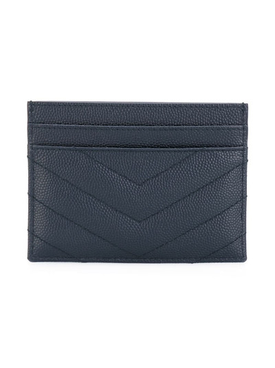 SAINT LAURENT Monogram grained-leather cardholder outlook