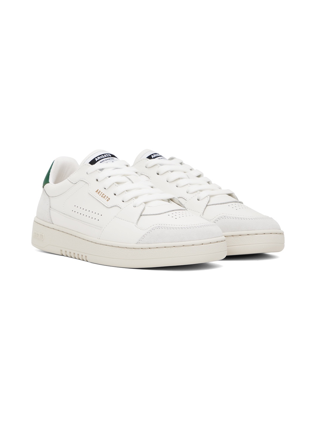 White & Green Dice Lo Sneakers - 4