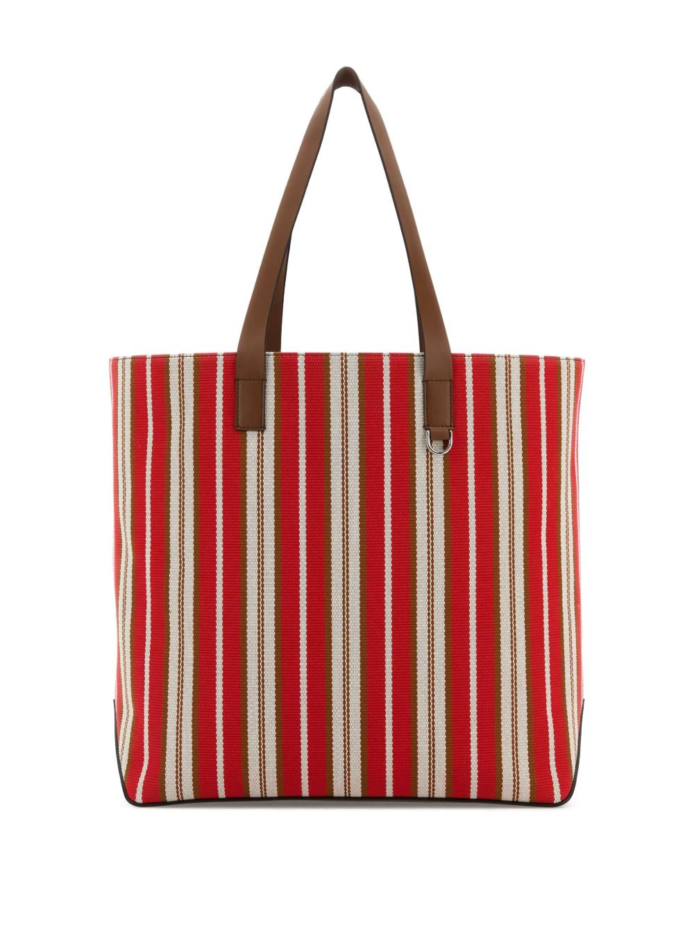 medium striped postage-stamp tote bag - 2