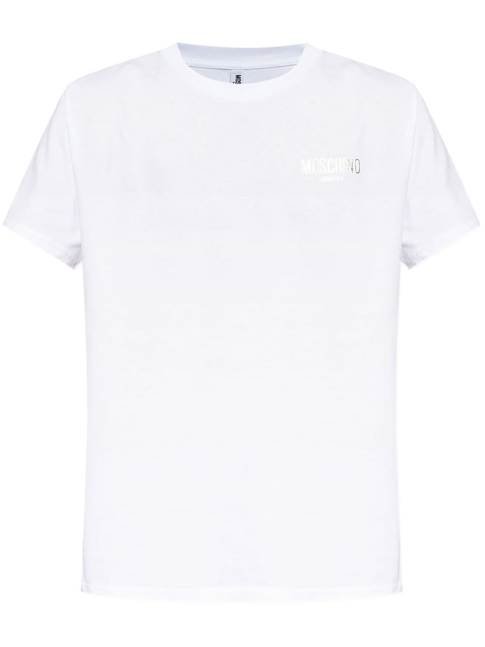 logo-embroidered T-shirt - 1