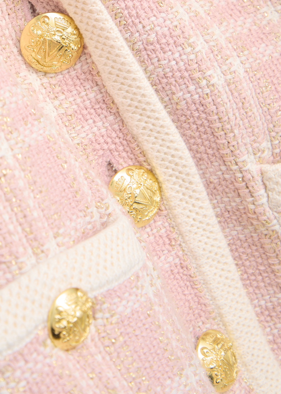 Veronica Beard Claudine Checked Cotton-blend Jacket - 5