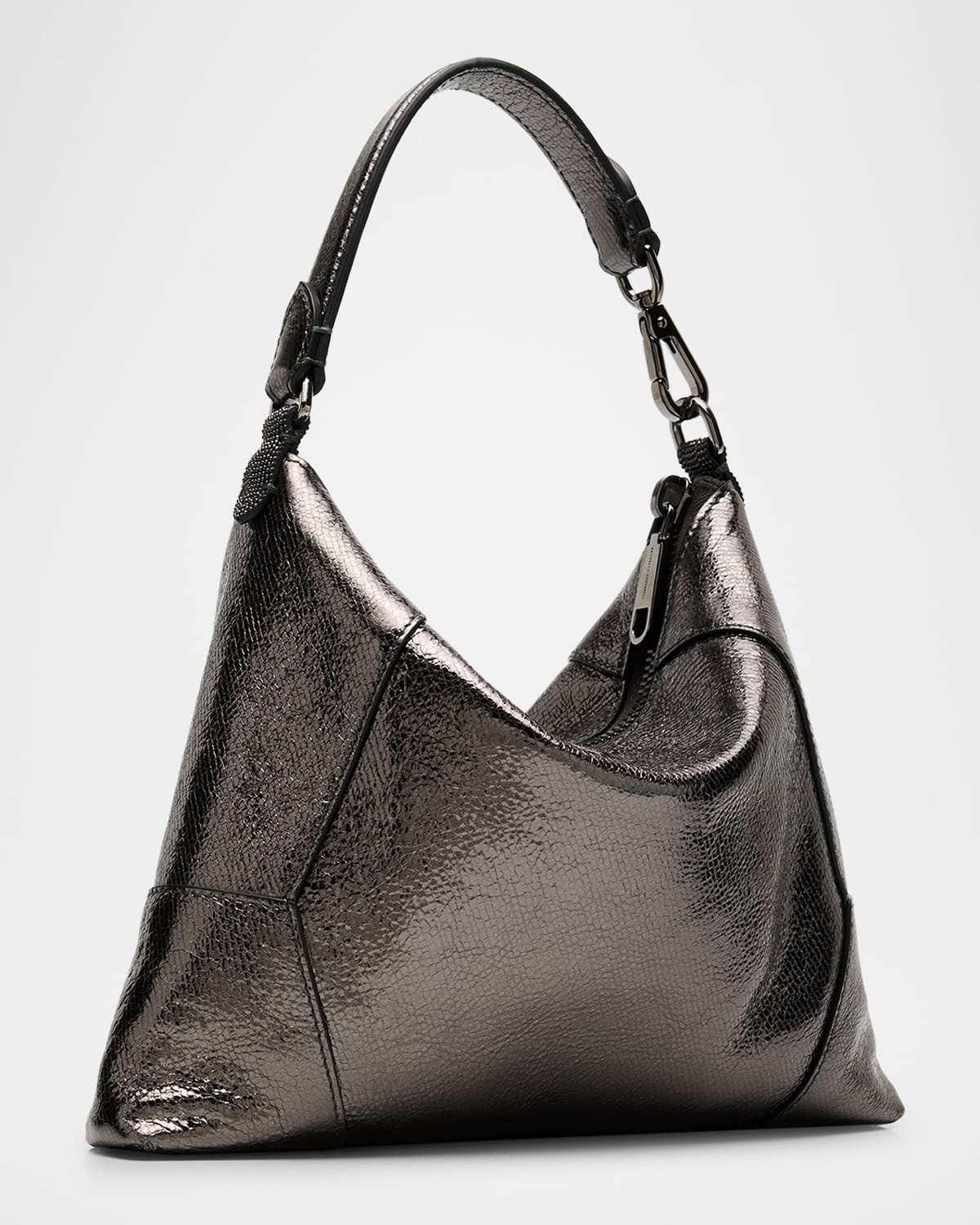 Duo Small Metallic Leather Crossbody Bag - 3