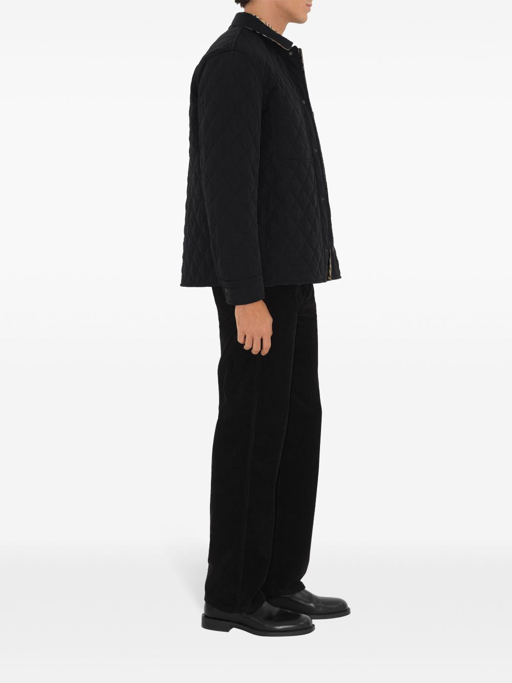 reversible quilted overshirt - 3