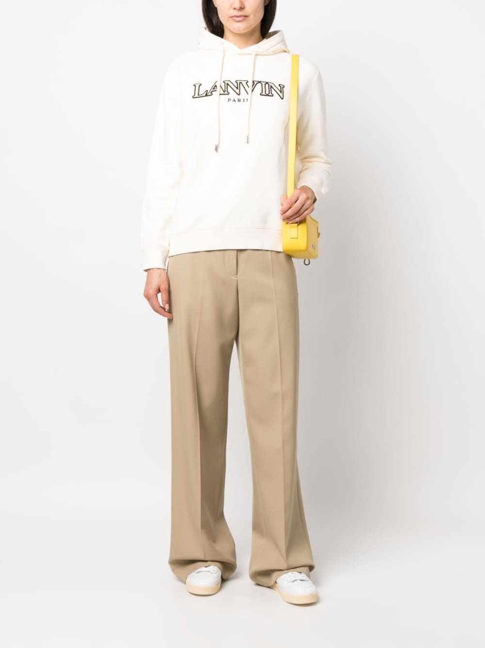 embroidered-logo cotton hoodie - 2
