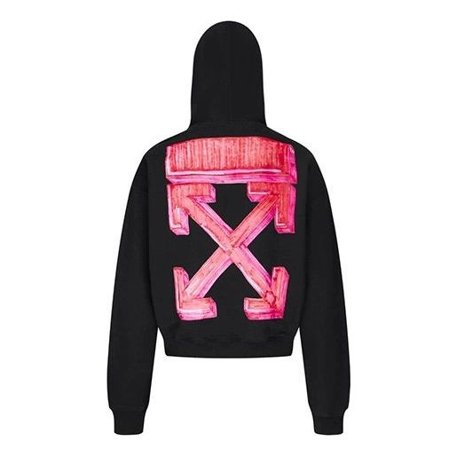 Off-White Marker Over Hoodie 'Black' OMBB037E20FLE0021025 - 2