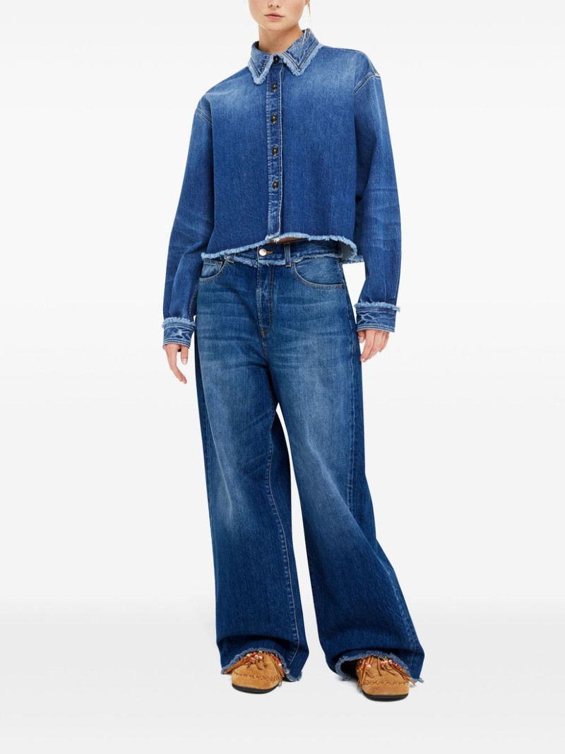 Fringed Relaxed Denim 바지 5