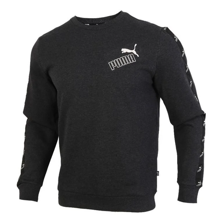 PUMA Amplified Crew Sweatshirt 'Black White' 586916-07 - 1